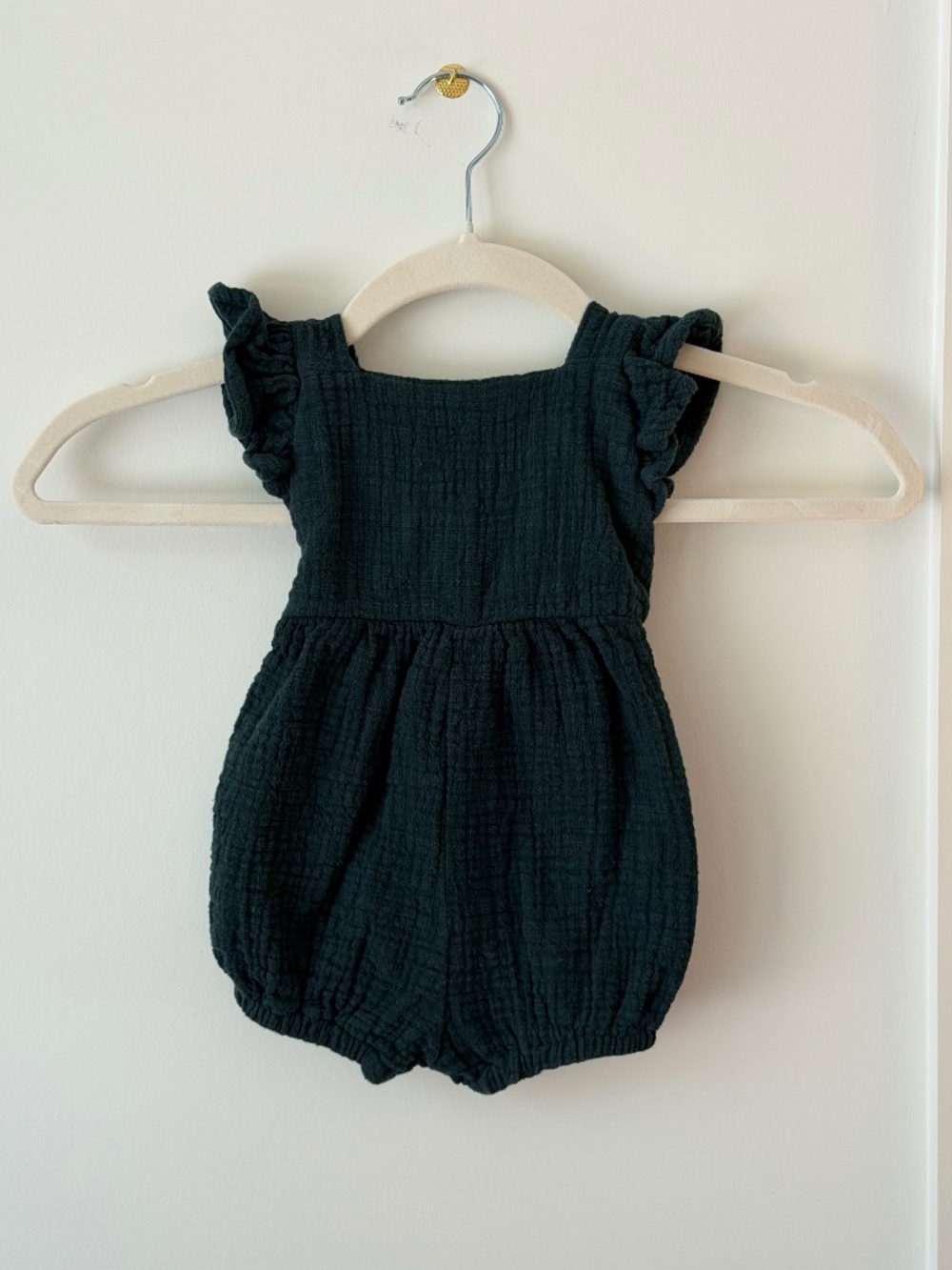 Fin & Vince Gauze Romper | Deep Forest